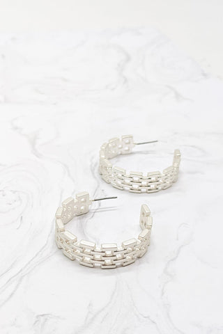 Darian Earrings - Silver