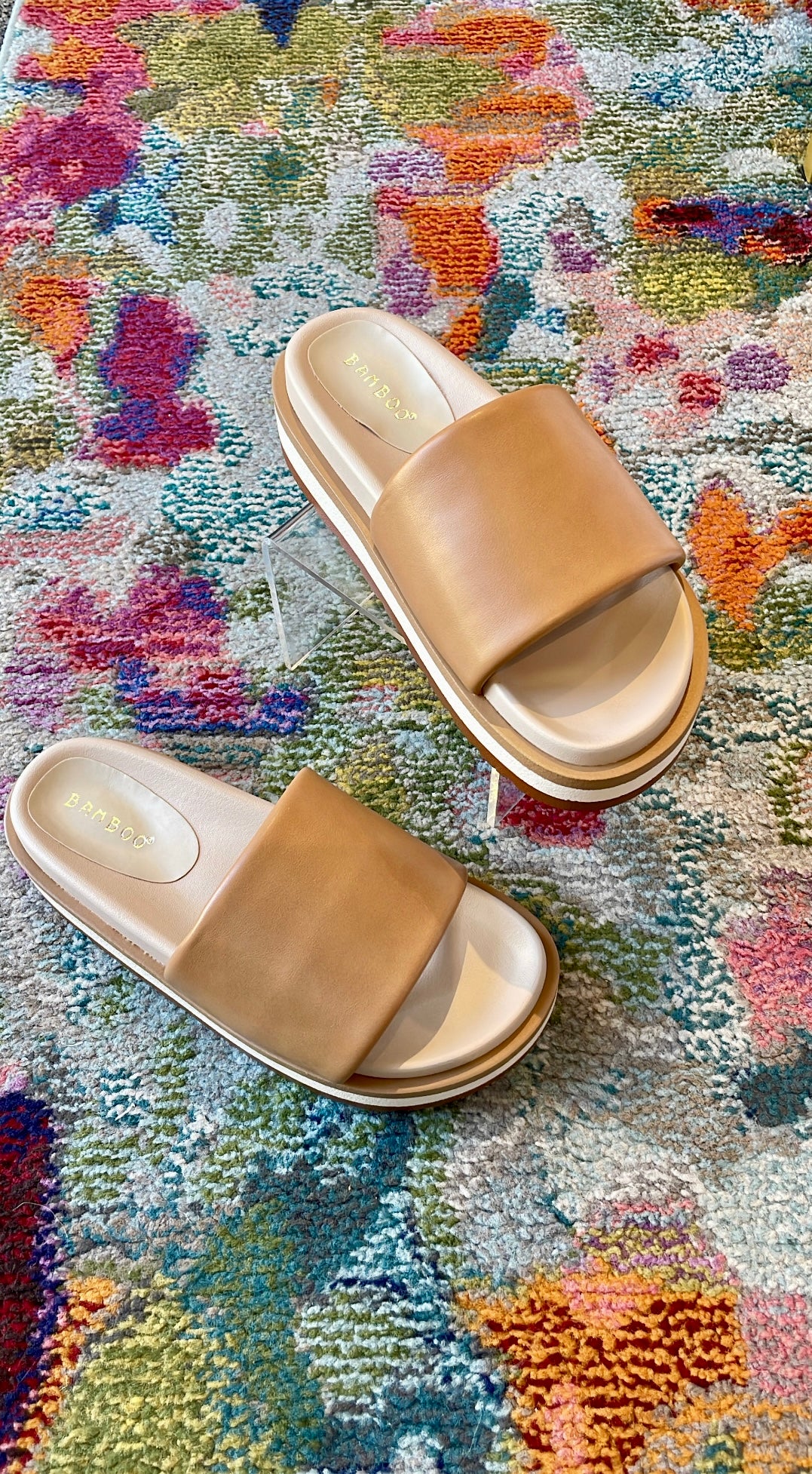 Cake Flatform Sandal Tan