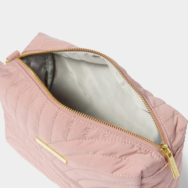 Quilted Wristlet Organizer Blush Pink