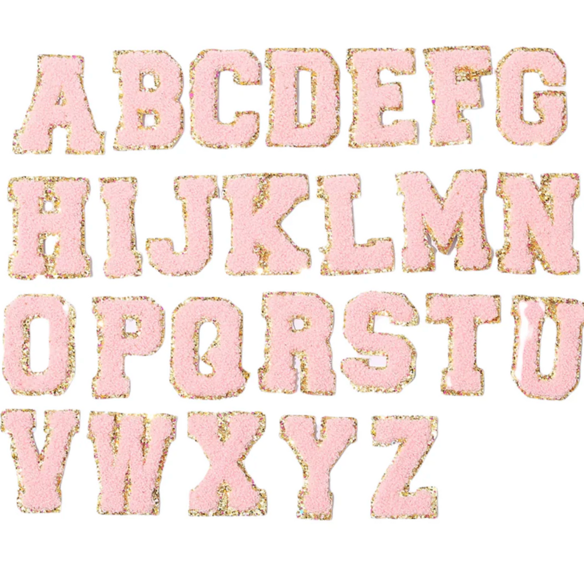 Light Pink Letter Patches – LUCO Boutique